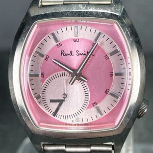 美品 Paul Smith ポールスミス 1040-T011543 腕時計 アナログ クオーツ 3針 ピンク文字盤 メタルバンド 新品電池交換済み 動作確認済み