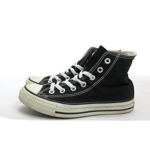 k■【23.5cm】コンバース/CONVERSE ALL STAR オールスター キャンバススニーカーHI/黒/LADIES■44【中古】