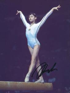 Nadia Comaneci★直筆サイン写真★証明書COA◆5688