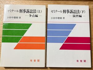 値下げしました！ 【未使用美品】 ゼミナール刑事訴訟法 上下巻セット 小田中聰樹 著 刑事手続法 刑事裁判 捜査 公訴 公判 証拠 裁判 再審