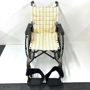 I141-W15-351◆KAWAMURA カワムラ 車いす WAVIT WA22-40 カフェモカ アルミ製 自走介助兼用 次世代型標準車いす 介護用品③