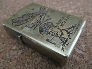 ZIPPO 『ダグラス・マッカーサー 元帥 フライングタイガース 太平洋戦争』1993年12月製造 戦闘機 零戦 オイルライター ジッポ 廃版激レア