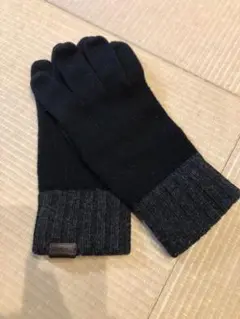 COACH コーチ メンズ 手袋 黒 ブラック サイズS/M