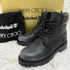 Timberland Jimmy Choo ショートブーツ ラメ ヌバック