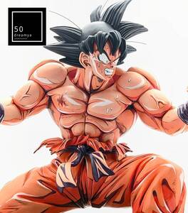 リペイント フィギュア ドラゴンボール 孫悟空 二次元 界王拳 一番くじ DRAGONBALL 2D repaint