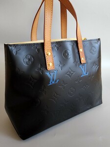 LOUIS VUITTON　ルイヴィトン　ヴェルニ　モノグラム　リードpm　ハンドバッグ　黒