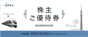 甲南☆【未使用】東武鉄道 株式会社☆株主ご優待券☆冊子☆200株以上☆2025.6.30【管理4118】