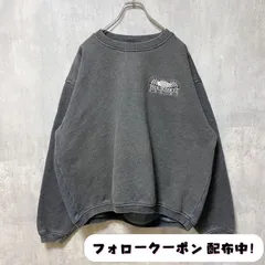 古着 used　BAC PREMIER　長袖刺繍スウェット　トレーナー　BUCKSHOT RACING　グレー　ストリート