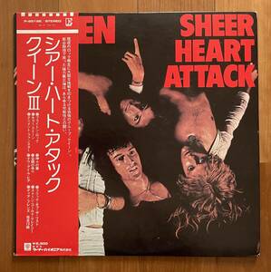 LP 帯付 クイーン Ⅲ / シアー・ハート・アタック QUEEN Sheer Heart Attack 補充票 P-8516E