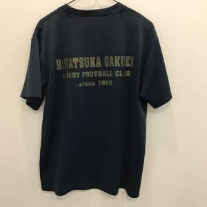 LV530 実物 半袖tシャツ　ネイビー　平塚学園 ラグビー部 tシャツ メンズM相当