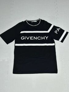 GIVENCHY ジバンシィ Tシャツ S ブラック 黒 ハイブランド シャツ トップス 半袖 丸首 クルーネック ロゴ