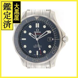 OMEGA オメガ 時計 シーマスター ダイバー300 212.30.41.20.03.001 ブルー文字盤 SS 自動巻き メンズ M【200】