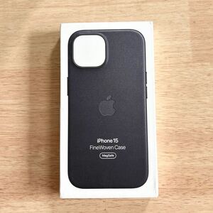 ★新品★ Apple アップル 純正 iPhone 15 ファインウーブンケース・ブラック 338B8