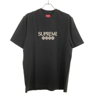 Supreme シュプリーム 21AW Glitter S/S Top グリッターロゴTシャツ ブラック L ITH0Q98TPMCB