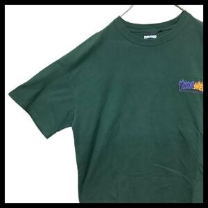 Tシャツ 半袖 THRASHER スラッシャー ワンポイントロゴ 刺繍ロゴ