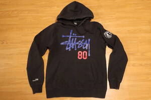 SW1■STUSSY スウエット パーカー 黒 (L) 