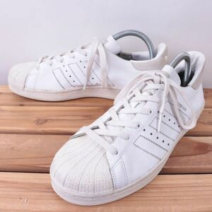 z2945 アディダス スーパースター US7 25.0cm/白 ホワイト 灰 グレー adidas SUPERSTAR DECON メンズ ユニセックス スニーカー 中古