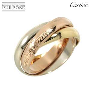 カルティエ Cartier トリニティ MM #49 リング K18 YG WG PG 3連 スリーゴールド 3カラー 750 指輪 Trinity Ring 90235122