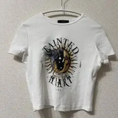 Bershka Tシャツ ドラゴンデザイン クロップド 1971