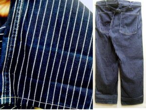 ◇即決[W36]美品 SUGAR CANE ウォバッシュストライプ SC40786 ベイカーパンツ WABASH STRIPE WORK PANTS シュガーケーン■3562