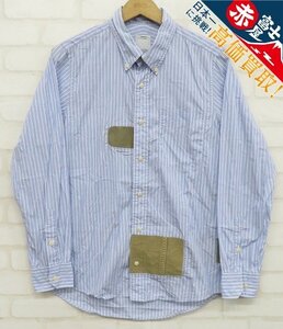 7T9096/visvim V+V FATIGUES B.D. SHIRT L/S 長袖ストライプシャツ