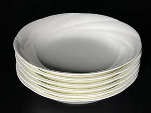 【瑞】ノリタケNoritake　ENSEMBLE WHITE 　皿６枚セット　 