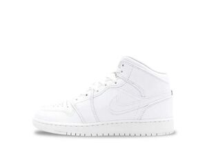 Nike GS Air Jordan 1 Mid "White" 22.5cm 554725-136