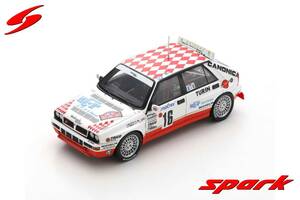 ■スパークモデル 1/43 1993 ランチアデルタ HF インテグラーレ EVO #16 C.スピリオティス ラリーモンテカルロ Gr.Nクラス優勝