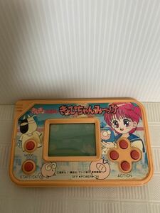 バンダイ きんぎょ注意報 ぎょぴちゃんみーっけ/レトロ携帯ゲーム機/1991/通電のみ/部品取り用/変色ヒビ電池蓋欠損サビ等経年/ジャンク