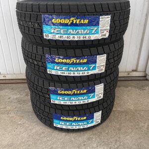 新品スタッドレス　グッドイヤー アイスナビ7 4本セット【185/60R15 84Q】GOOD YEAR ICE NAVI 7スタッドレス アクアヤリスシエンタ