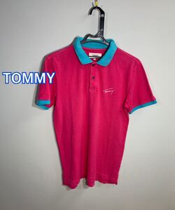 ■TOMMY■1985 半袖ポロシャツ:S☆TS-143