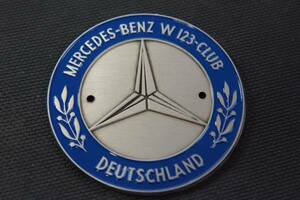 □ Mercedes W123 Club エンブレム badge ドイツ benz ocitye c123s123 200d240d300d230e280e230te280te240td300td