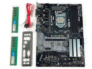 ASROCK Z390 Pro4 マザーボード Intel CORE i9-9900k CPU DDR4-2666 メモリ 8GB 2枚 セット 【現状品】