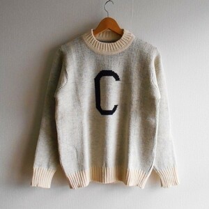 新品未使用・OLDDERBY KNITWEAR・ECRU・SMサイズ・イギリス製・モックネックニット・メンズ厚手のセーター・オールドダービー・手編み