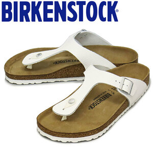 BIRKENSTOCK (ビルケンシュトック) 1024328 GIZEH NL ギゼ レザーサンダル WHITE レギュラー幅 BI274 39-約25.0cm