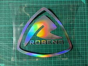 ROBENS ステッカー カッティングステッカー シルバーレインボー 約13*12cm