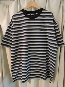 X-LARGE XLARGE エクストララージ STRIPED S/S TEE ブラック XLサイズ 最新人気商品 送料￥230～ 値下げしました！