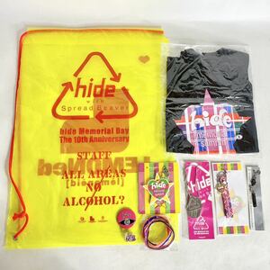 hide memorial summit Ｔシャツ キーホルダー ストラップ ラバーバンド ピンズ ドッグタグ ヒデ メモリアルサミット X JAPAN セット まとめ