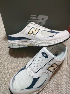 新品 定価15180 ニューバランス M2002RMO ミュール 27cm US9 New Balance ホワイト ネイビー スニーカー サンダル メンズ M2002 RMO