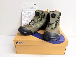 102Z811★【未使用品】asics/アシックス 安全靴 WINJOB CP604 G-TX BOA 1273A084-300 グリーン/イエロー プロスニーカー 【26.5cm】 ②