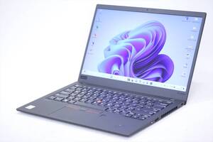 1円～ i7 Windows11 Office2019 16Gメモリ 2021年製 バッテリー良好 Lenovo ThinkPad X1 Carbon Gen8 i7-10510U 16G 256G 14FHD Wi-Fi6