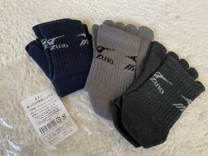 ★新品【MIZUNO/ミズノ】婦人あったか５本指ソックス３足★