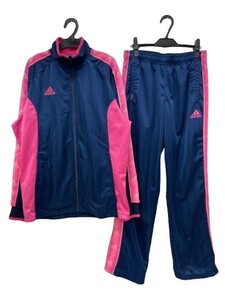 r2_4267m adidas アディダス ジャージ上下セット ネイビー×ピンク サイズO