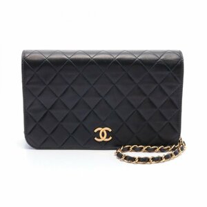 シャネル マトラッセ フルフラップ ブランドオフ CHANEL ラムスキン（羊革） ショルダーバッグ ラムスキン 中古 レディース