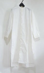 ARTS&SCIENCE アーツアンドサイエンス バンドカラー ロングシャツ ワンピース ホワイト 1 Y-318264