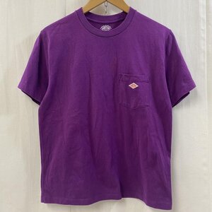 ダントン 21S-HS-001 半袖Tシャツ ポケT ロゴ パープル size:36 Tシャツ Tシャツ 36 紫 / パープル ロゴ、文字