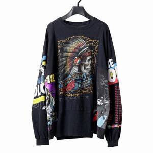 CHANGES VINTAGE REMAKE QUINTET PANEL LONG SLEEVE TEE BACK BONE N07 MASTERMIND RESURRECTION ISAMU KATAYAMA BACKLASH