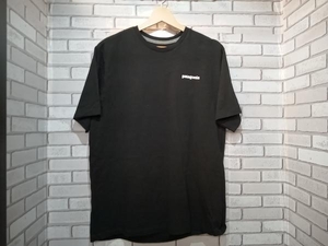 patagonia パタゴニア 38504 P-6 LOGO RESPONSIBILI TEE 半袖Tシャツ ブラック Мサイズ アウトドア 人気