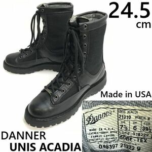 USA製★DANNER/UNIS ACADIA★GORE-TEX/タクティカルブーツ【24.5/レディース&メンズ/black/黒】21210/Leather/Boots/shoes◆pWB104-04