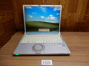 ☆Ｈ15☆希少品★WindowsXPインストール済★DVD & CDRW★無線LAN★Panasonic★14液晶ノートパソコン★CF-Y8FWCCJS 